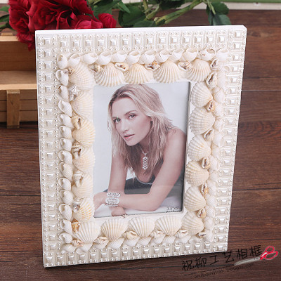 European table exquisite shell pearl photo frame frame simple fashion