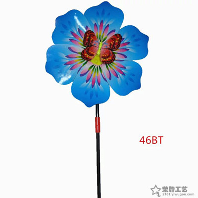 Factory direct sale of windmill toys wholesale plastic large flower type PPC windmill