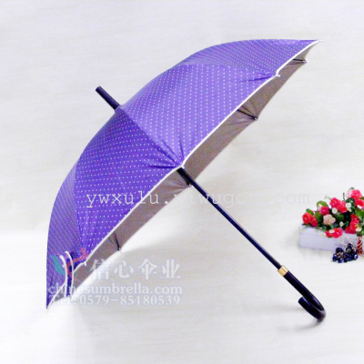 Gold Capsules Dot Anti-DDoS Umbrella Sun Umbrella Reinforcement Straight Umbrella Self-Opening Umbrella Business Leisure Umbrella XB-820