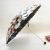 Pen 2-folding of tiger bones embroidered vinyl umbrellas XD-802