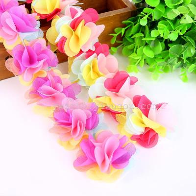 For fashion accessories, chiffon flower color 8 pieces of clothing accessories