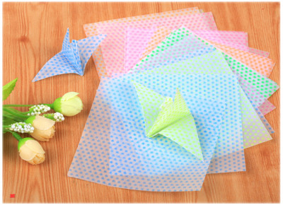 Luminous origami 6cm/8.2cm 24pcs spot heart paper crafts diy material factory direct sale