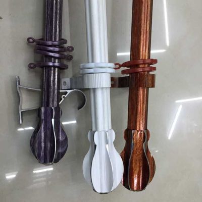 High-grade wood curtain rod, high-grade aluminum alloy curtain rod, high-grade aluminum alloy bar in Rome