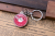 Crystal Alloy Double-Sided Keychain Oval, round