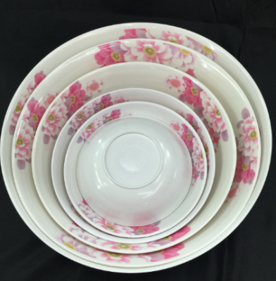 Pan mi-amine tableware imitation porcelain bowl fruit tray tray dish dish stock manufacturers direct sales