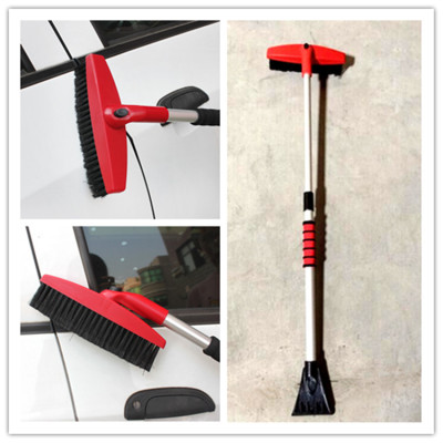 360 degree rotating sponge handle snow brush red black telescopic multi-purpose snow shovel