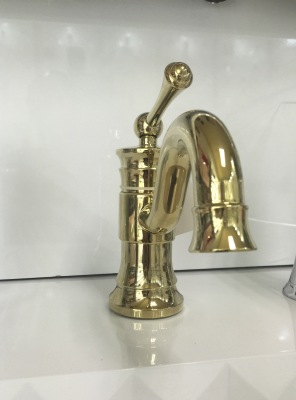 The copper gold plating polishing European luxury faucet