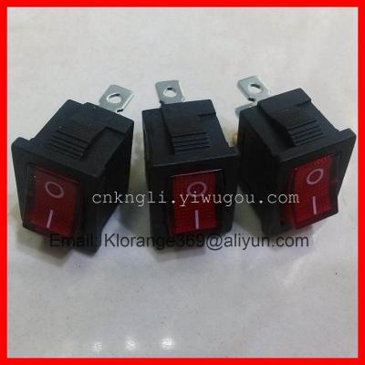 The power switch 2 gear rocker switch button switch with lamp Thailand type