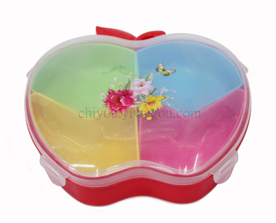 Apple-shaped candy box with lid box in sealed CY-6801