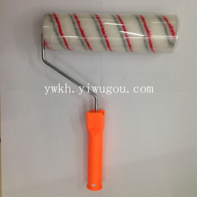 9 inch high - grade red and gray strip with no dead angle roller brush painting tool