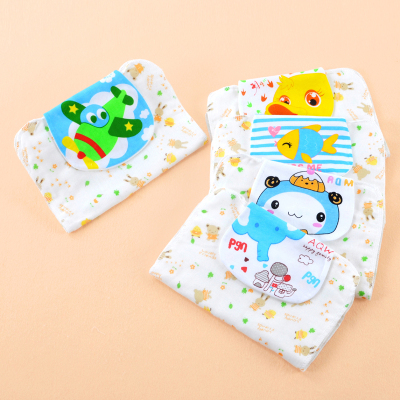 Cartoon baby children with back pad perspiration partition towel cotton graft super large baby tissue towel