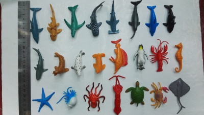 Plastic PVC simulation model of marine animal toys direct sales