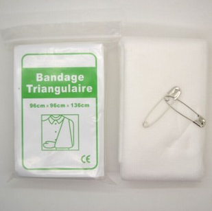 Medical non-woven triangle bandage/triangle towel first aid kit medical supplies.