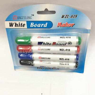 4 suction card installed on the whiteboard pen, marker pen can be wiped