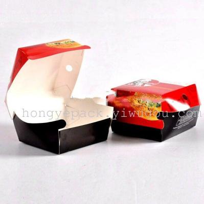Custom fast food paper packaging / burger and sandwich boxes