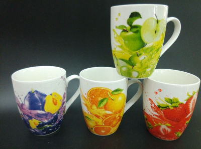 Creative firing cup drum cup baked flower fruit series cup