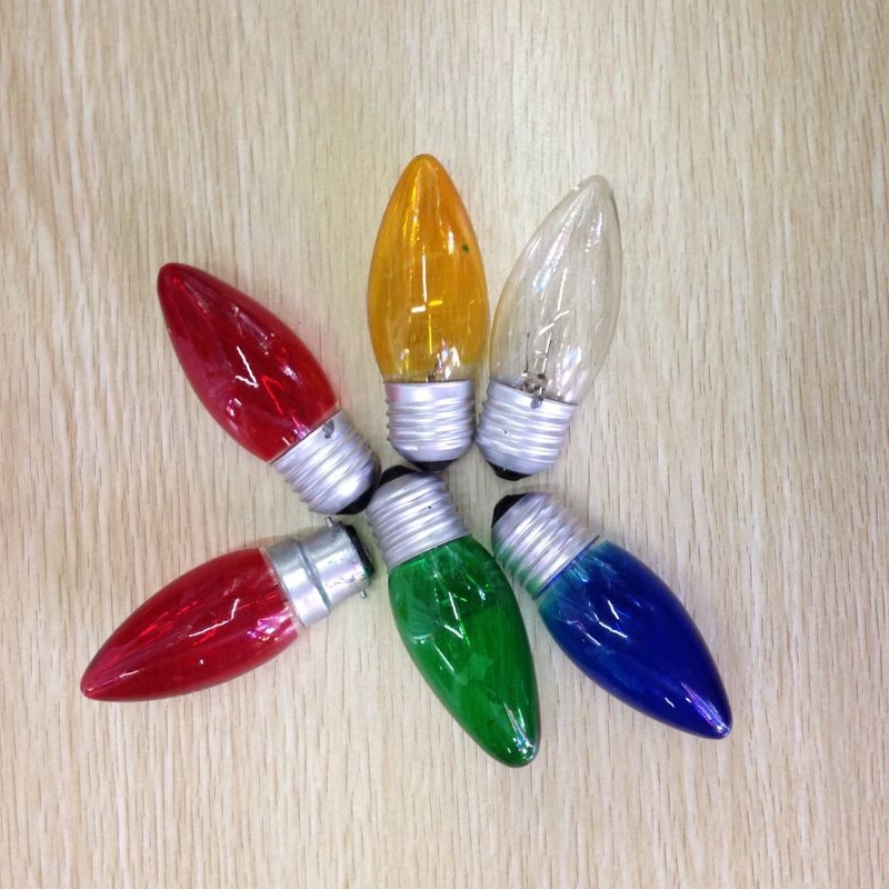 C35 彩色灯泡 装饰灯泡 台灯、水晶灯、吊灯上都可以用