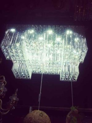 Factory direct rectangular ceiling lamp LED crystal lamp living room lamp