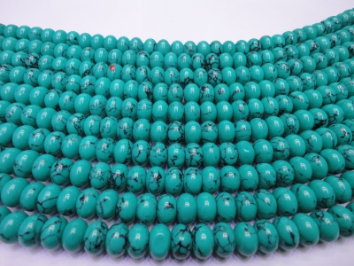 Turquoise, abacus beads