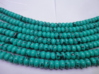 Turquoise, abacus beads