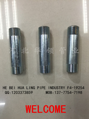 Manufacturers direct galvanized double-head pipe wire, galvanized black pipe single wire, horse buckle horse teeth