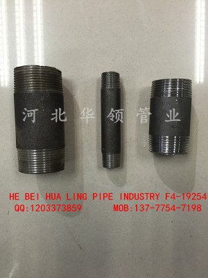 Manufacturers direct black sandblasting double wire, thread pipe to be accessories monopoly