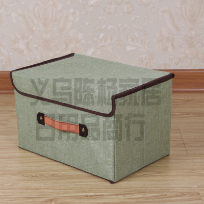 Linen multifunctional storage box pastoral style storage box folding storage box cy-11