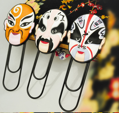 Beijing opera PVC black and white soft stereo China Facebook bookmarks features opera refrigerator