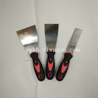 Double color mirror putty knife blade handle painting tool