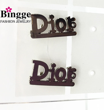 South American fashion jewelry stainless steel earrings earrings letter DIOR
