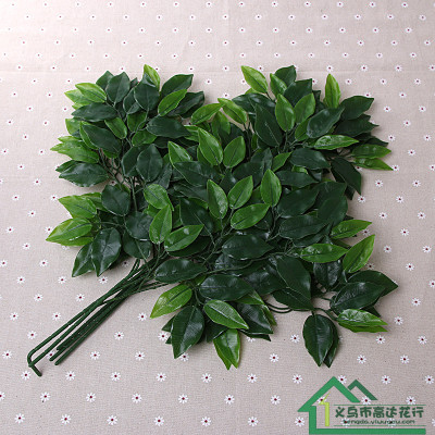 The simulation of banyan leaves of Ficus tree feel fake leaf banyan leaves simulation garden decoration