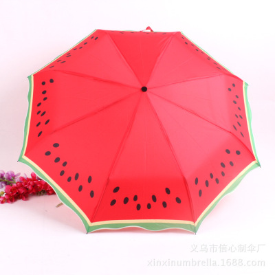  creative fruit umbrella watermelon kiwi lemon umbrella advertising promotional umbrella manufacturers direct sale