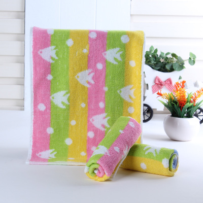 Cotton children's towel cartoon water absorbent towel Yiwu daily necessities