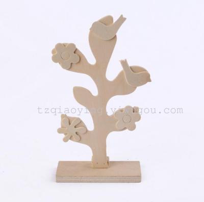 Children's DIY hand painted model tree model toy accessories toys white