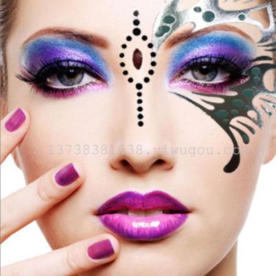 Factory direct selling personality hot tattoo tattoo on the face of the Halloween party waterproof tattoo stickers