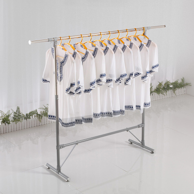 Special landing rack cool clothes bar single rod racks stainless steel balcony moving air drying clothes