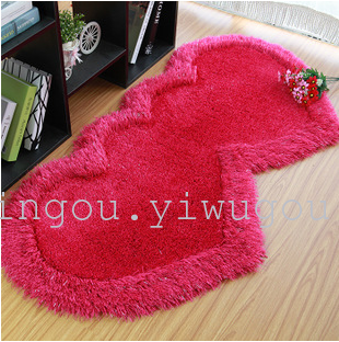 Easy to clean the double heart fashion carpet wedding upscale quality ground pad