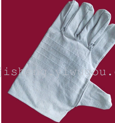 Thickened Double thick lining wear handling welding canvas gloves gloves bag free shipping wholesale wholesale industry