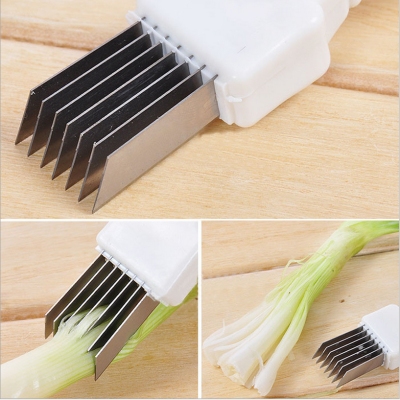 Creative Magic Onion Cutting Knife Onion Cutter Green Chinese Onion Onion Turn into Onion Shredding Machine