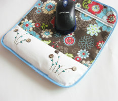 Small floral mouse pad