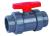 PVC Double-oil ball valve Gray Double-oil loose joint pipe fitting valve