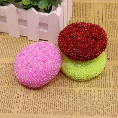 Kitchen essential plastic cleaning ball does not hurt the hand is not deformed household cleaning brush pot ball