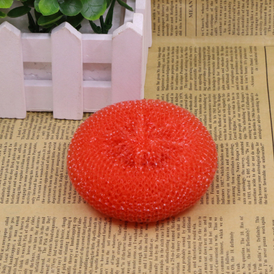 Plastic cleaning ball does not hurt the hand does not deform household cleaning mesh brush pot ball