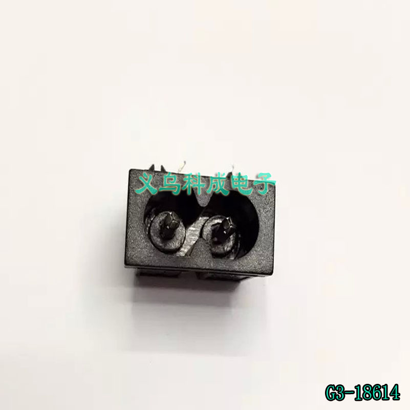 电源充电插座 八字插座AC019A 电子元件 