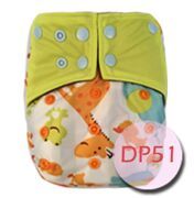 Customized happyflute lag spell color color in the double - breasted bamboo charcoal cloth diapers environmental protection