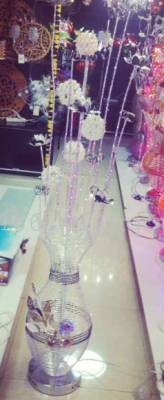Direct manufacturers of aluminum wire silver iron pot flower Beaded lamp color light source lamp room lamp
