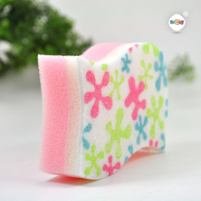 Sunday simple printing sponge cloth 3 wash cleaning products