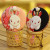 Japanese style and wind cloth handicraft small white rabbit mirror handle mirror