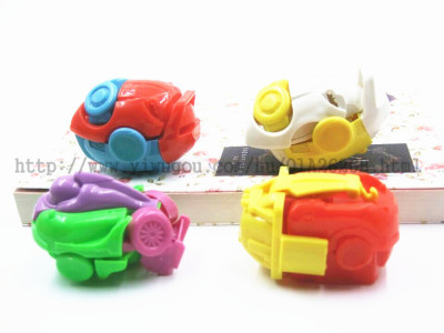 Dinosaur egg transformation Autobot, transform and roll out！Plastic toy Car