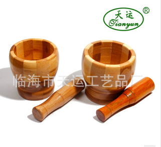 Tianyun Crafts Daily Necessities Factory Supplies Garlic Press Wooden Natural Jar